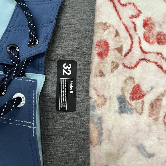 Hurley Phantom‎ Board Shorts Mens 32 Blue Drawstring Quick Dry Swim Trunks - Picture 4 of 6